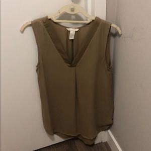 H&M Olive Green Tank Blouse
